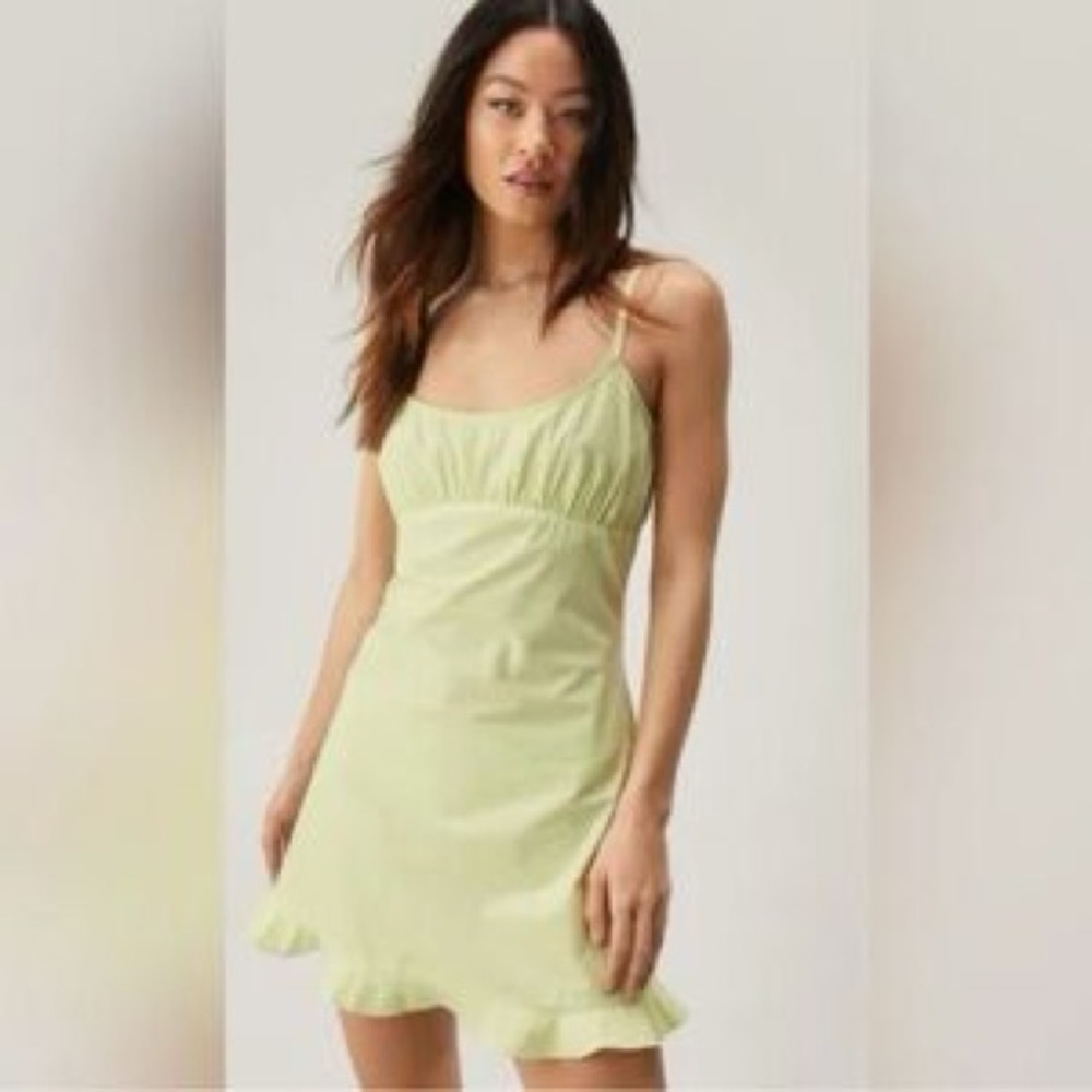 Nasty Gal Light Green Mini Dress